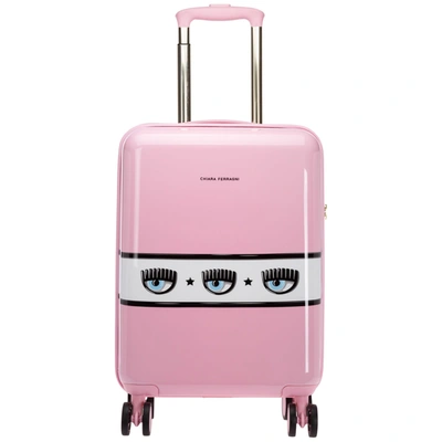 Shop Chiara Ferragni Eyelike Suitcase In Rosa