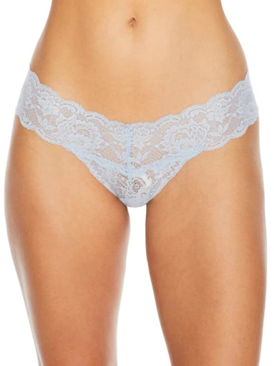 Shop Cosabella Never Say Never Cutie Low Rise Thong In Light Crystal