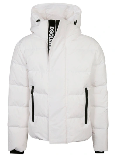 Dsquared2 Camo Padded Jacket In White
