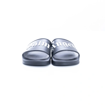 Shop Palm Angels Slippers In Black-white