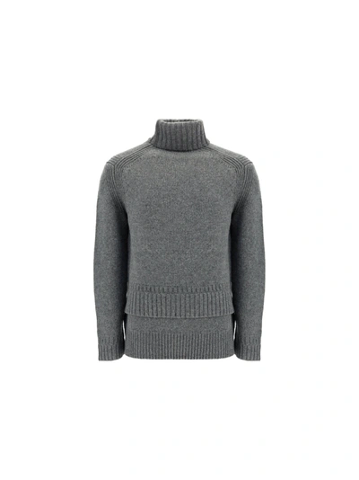 Shop Juun.j Juun J Turtleneck Sweater In Grey