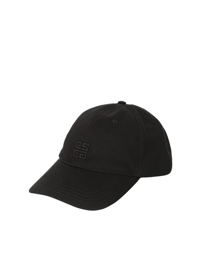 Shop Givenchy Cotton Baseball Hat In Black
