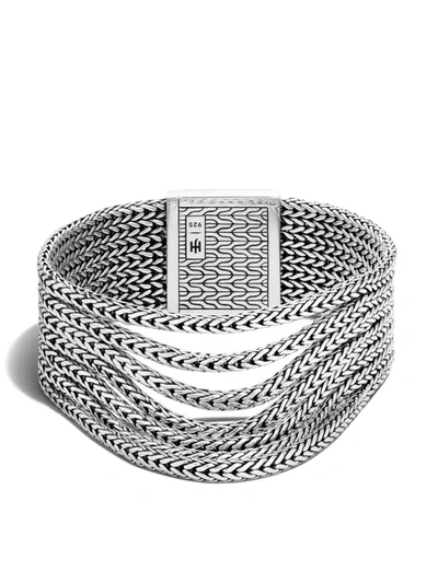 Shop John Hardy Silver Classic Chain Multi-row Bracelet In 银色