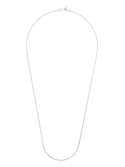 Shop Tom Wood Venetian Chain Single S Necklace In 银色