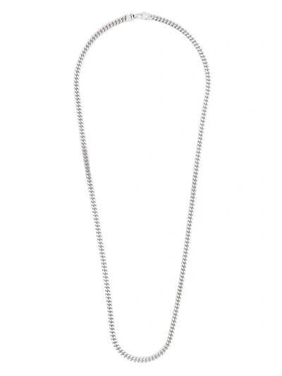 Shop Tom Wood Curb Chain L Necklace In 银色