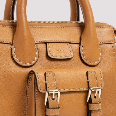 Shop Chloé Edith Leather Bag In Brown