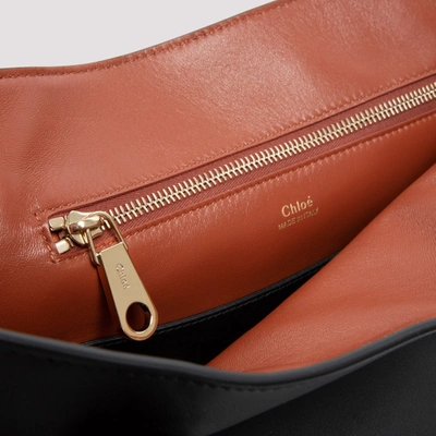 Shop Chloé Leather Joyce Bag In Black