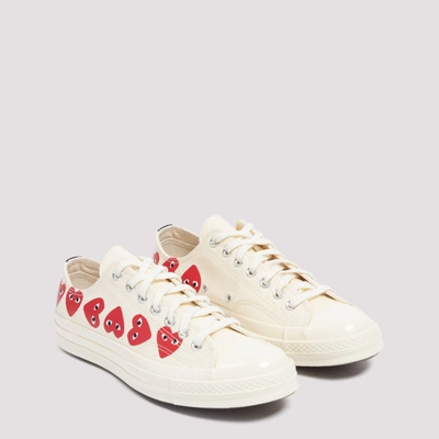 Shop Comme Des Garçons Play Converse Chuck Taylor Low Multi Heart Shoes In White