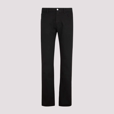 Shop Raf Simons Slim Fit Denim Pants In Color:  Black