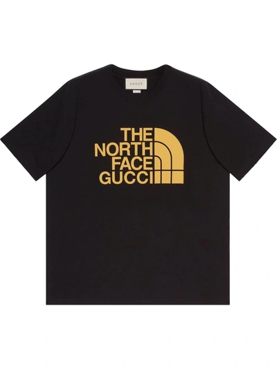 Shop Gucci X The North Face T-shirt In Black