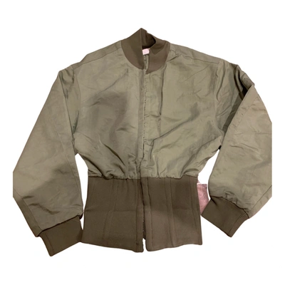 Pre-owned Dion Lee Jacket In Green