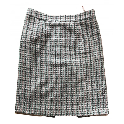 Pre-owned Matthew Williamson Wool Mid-length Skirt In Multicolour