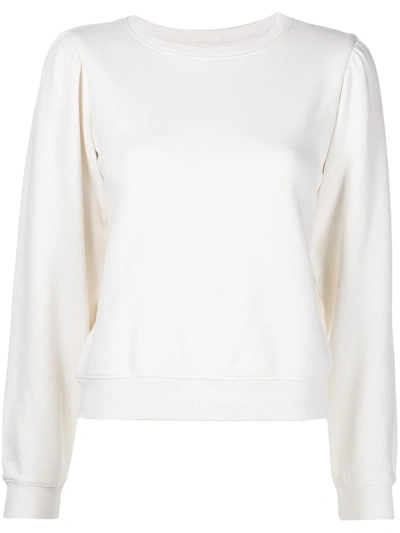 Shop Nili Lotan Maggie Crew-neck Sweatshirt In Weiss