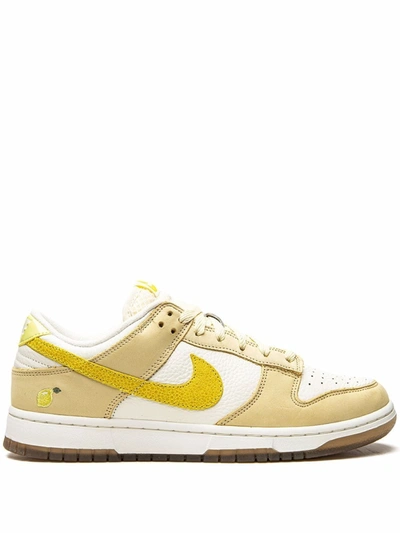 Shop Nike Dunk Low "lemon Drop" Sneakers In White