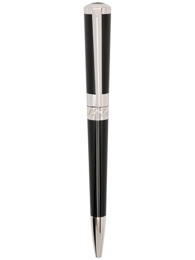 Shop St Dupont Liberté Ballpoint Pen In Schwarz