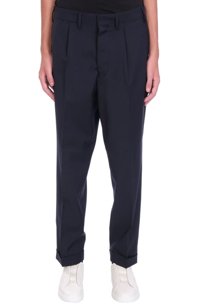 Shop Mauro Grifoni Pants In Blue Wool
