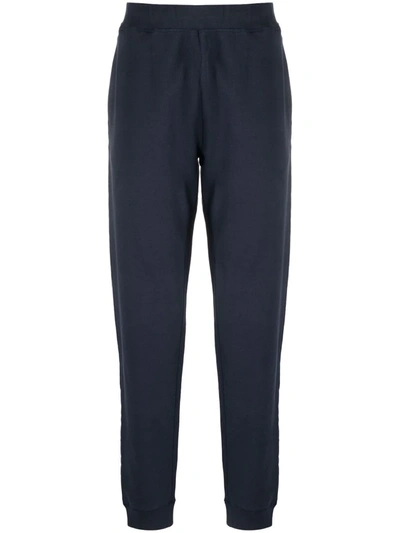 Shop Sunspel Elasticated-waist Trousers In 蓝色