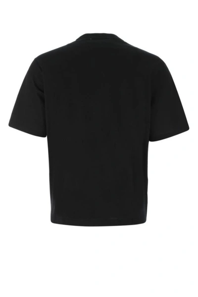 Shop Prada Men's Black Cotton T-shirt