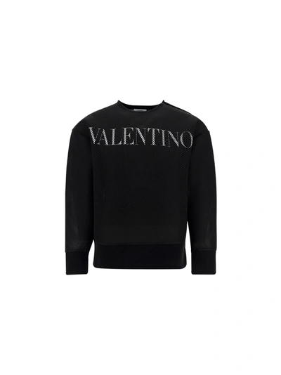 Shop Valentino Men's Black Other Materials Sweatshirt