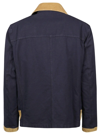 Shop Fay Men's Blue Other Materials Outerwear Jacket