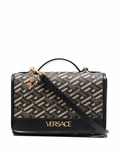 Shop Versace Women's Black Polyurethane Handbag