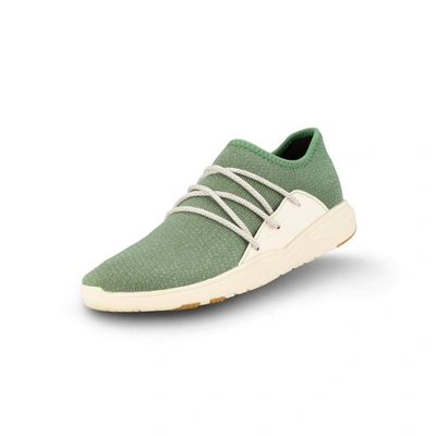 Shop Vessi Footwear Moss Green On Off White