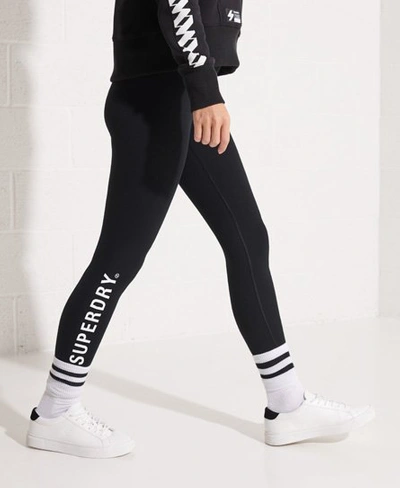 Superdry Women's Code Logo Elastic Leggings Black