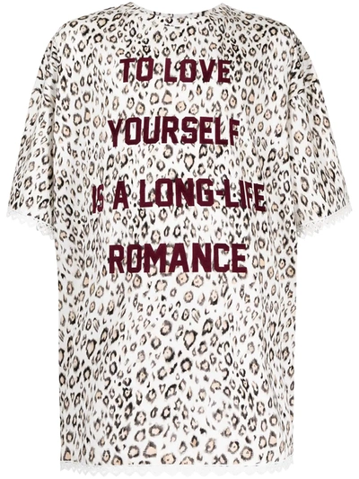 Shop Cool Tm Leopard-print T-shirt In Braun