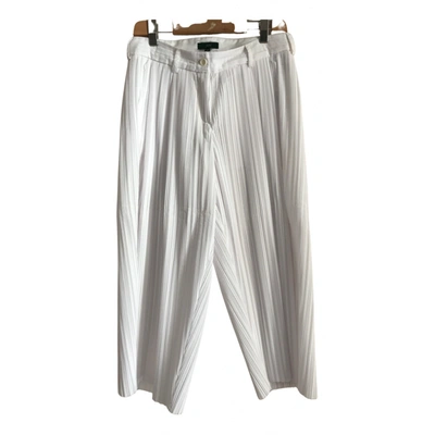 Pre-owned Jejia Trousers In White
