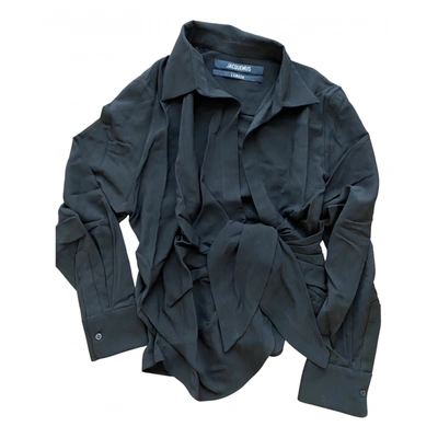 Pre-owned Jacquemus L'amour Blouse In Black