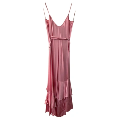 Pre-owned Moschino Maxi Dress In Pink