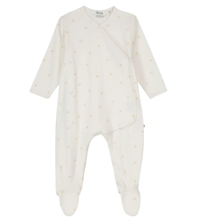 Shop Bonpoint Baby Embroidered Cotton Onesie In White