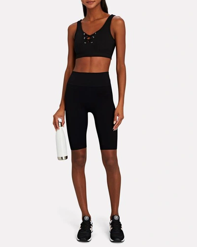 Shop Year Of Ours Ribbed Football Sports Bra In Black