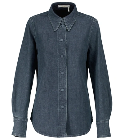 Chloé Classic Denim Shirt In Blue | ModeSens