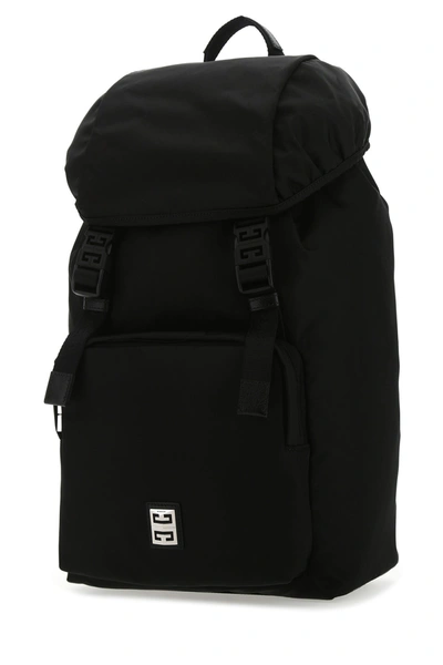 Shop Givenchy Black Nylon Blend Backpack  Black  Uomo Tu