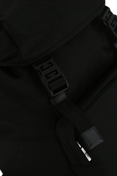 Shop Givenchy Black Nylon Blend Backpack  Black  Uomo Tu