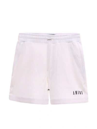 Shop Amiri Core Logo Print Shorts In White