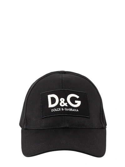 Shop Dolce & Gabbana Logo Patch Baseball Cap In Black