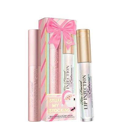 Shop Too Faced Limited Edition Stuff My Stocking Mascara And Lip Plumper Set