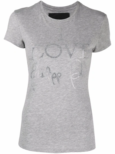 Philipp Plein Logo-print Short-sleeved T-shirt In Grey | ModeSens