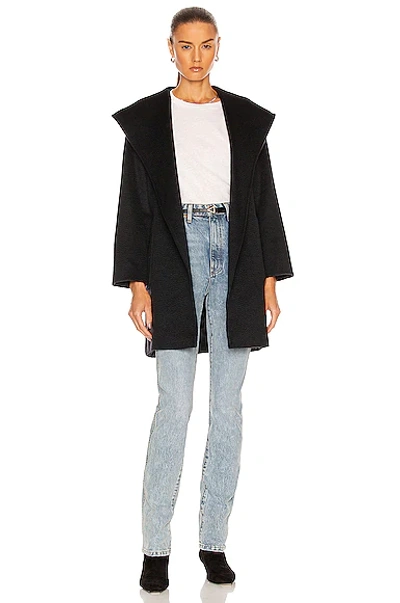 Max Mara Rialto Hooded Coat In Ultramarine