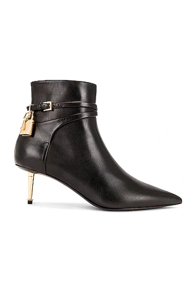 Shop Tom Ford Padlock Ankle Boot 55 In Black