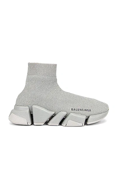 Shop Balenciaga Speed 2.0 Lt Sneakers In Grey