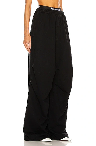 Overhale liner Kemi Balenciaga Women's Waistband-detailed Cotton Sweatpants In Black | ModeSens
