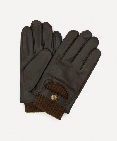 Shop Dents Buxton Touchscreen Leather Gloves In Brown