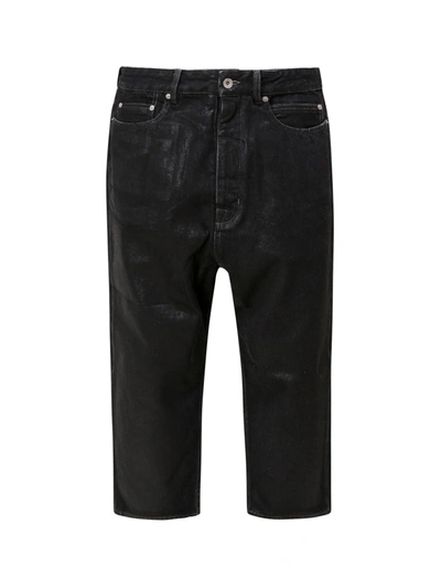 Shop Rick Owens Drkshdw Cropped Jeans In Black
