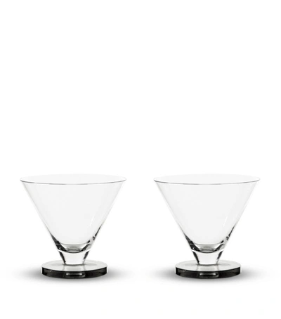 Shop Tom Dixon Set Of 2 Puck Cocktail Glasses (260ml) In Clear