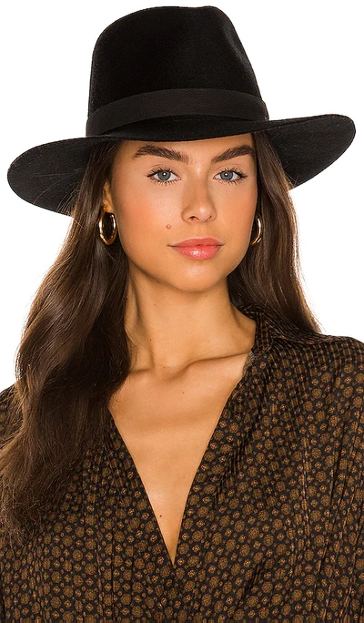 Shop Janessa Leone Luca Hat In Black