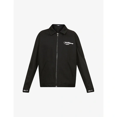 MSFTS MSFTSREP MEN'S BLACK LOGO-PRINT COTTON-TWILL JACKET 49697279