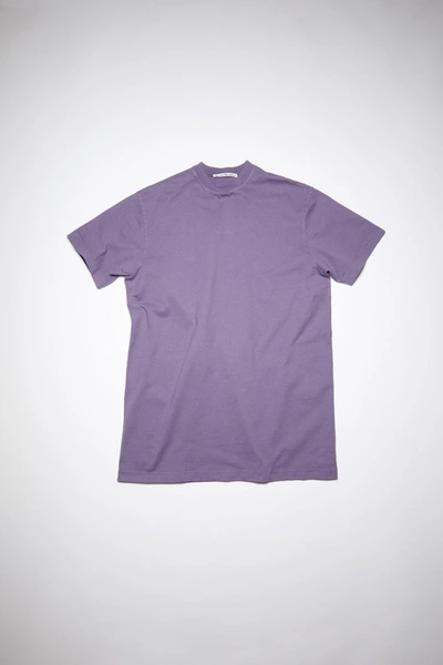 Shop Acne Studios Cotton T-shirt Dress In Purple